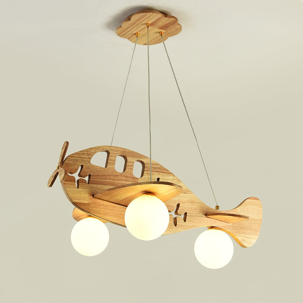 Aldenine Pendelleuchte aus Holz mit künstlerischem Design