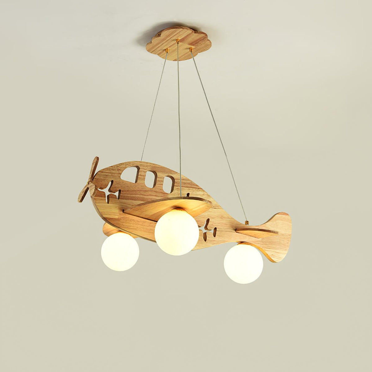 Aldenine Pendelleuchte aus Holz mit künstlerischem Design