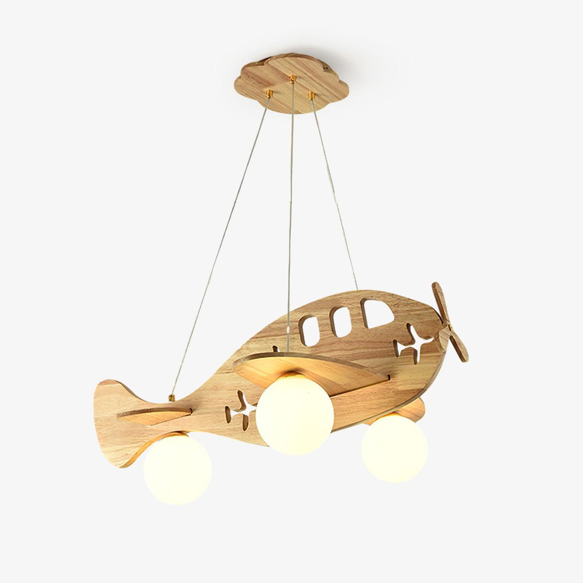 Aldenine Pendelleuchte aus Holz mit künstlerischem Design