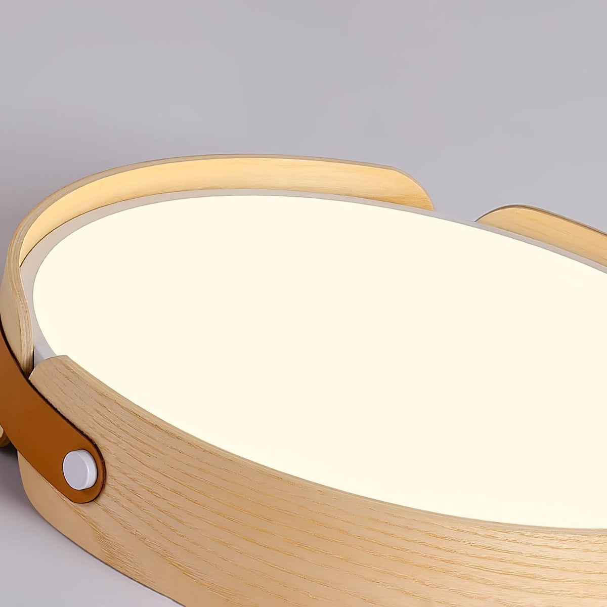 Edan zeitgenössische minimalistische Deckenleuchte aus Holz