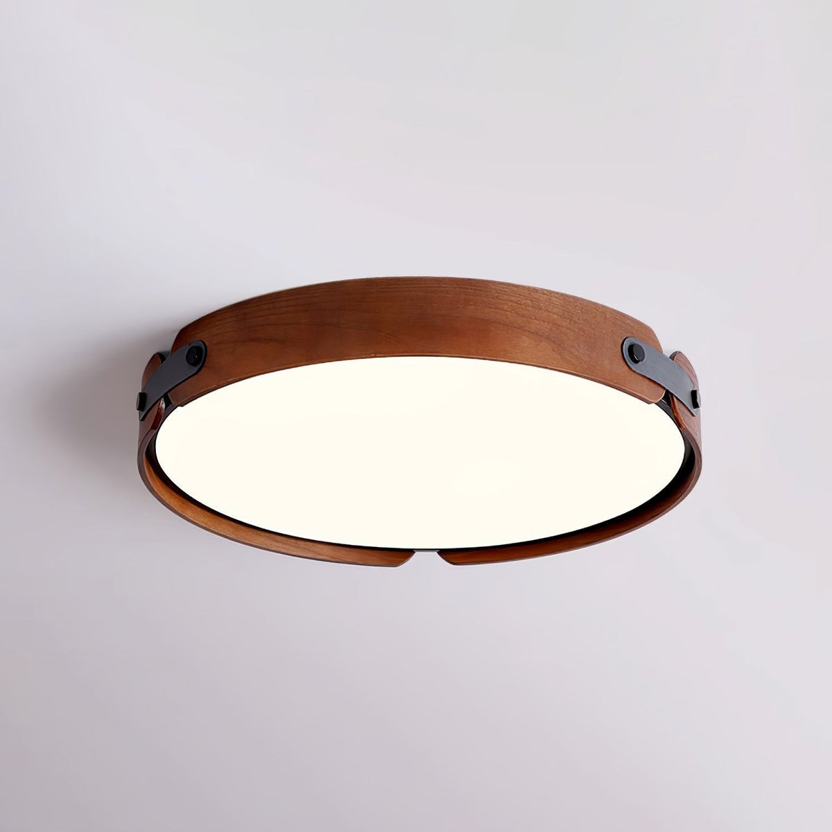 Edan zeitgenössische minimalistische Deckenleuchte aus Holz