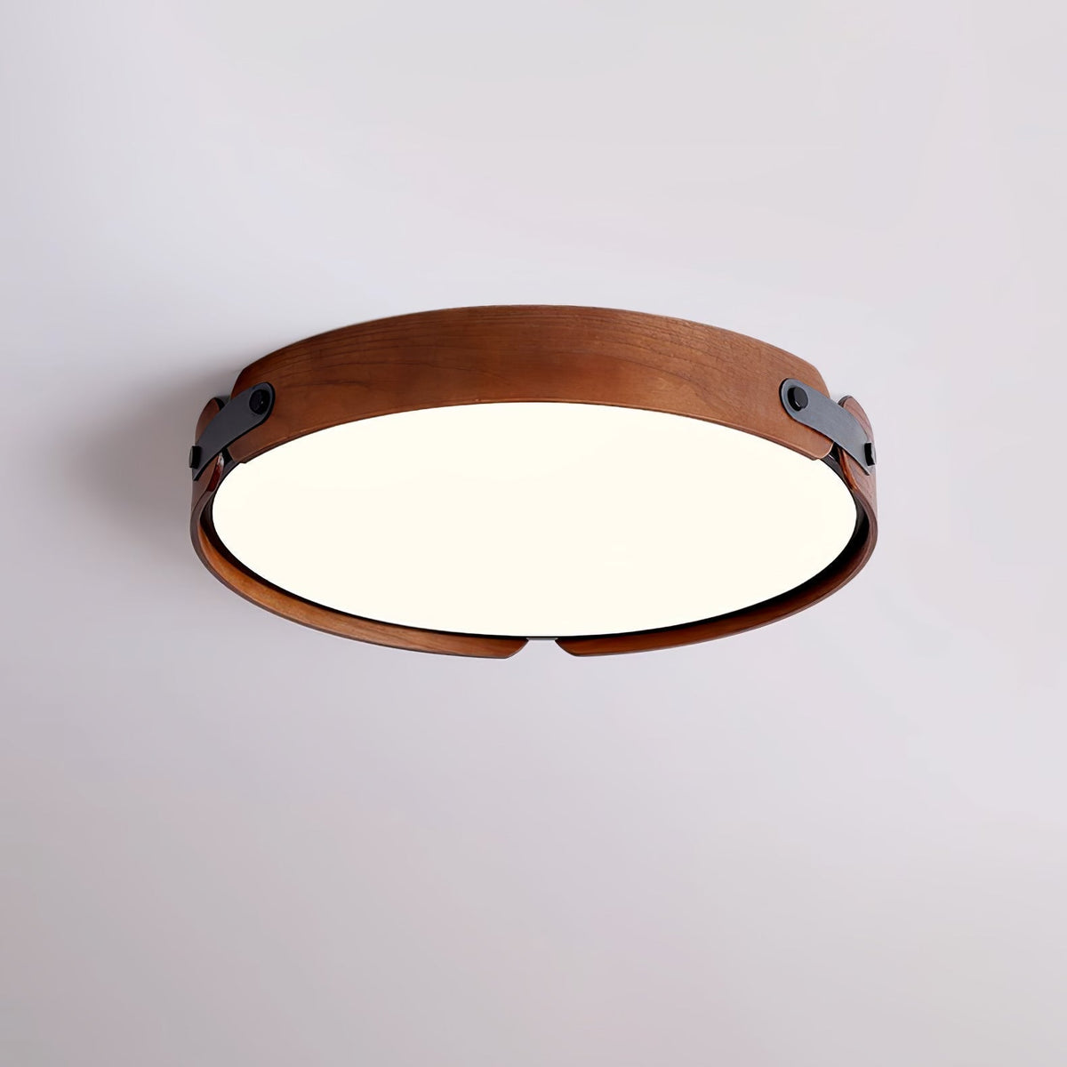 Edan zeitgenössische minimalistische Deckenleuchte aus Holz