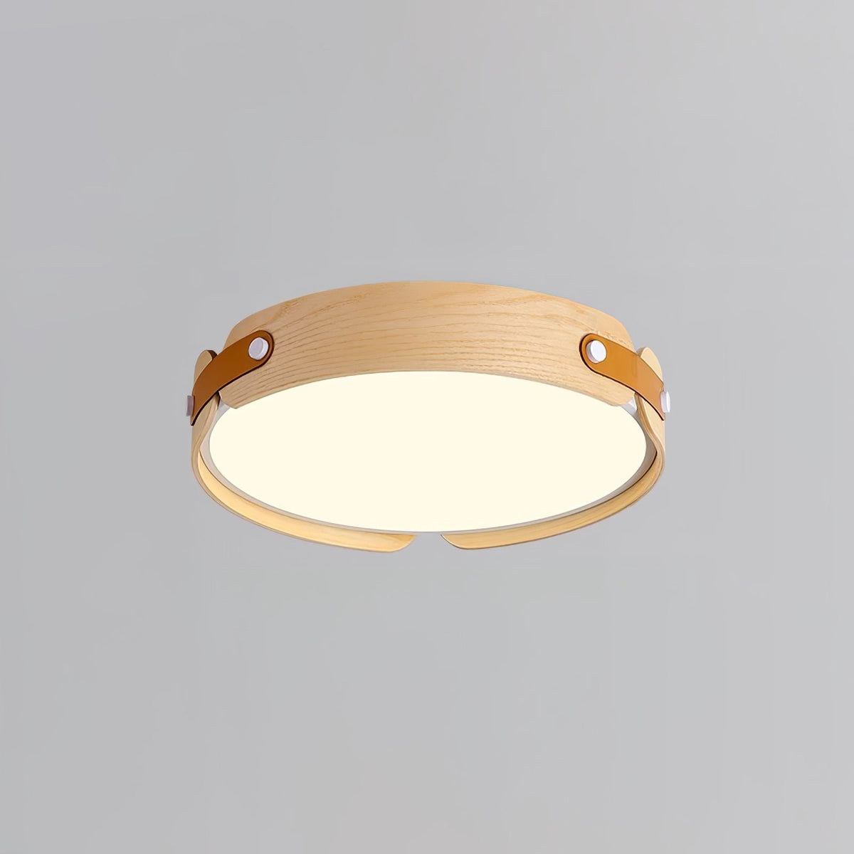 Edan zeitgenössische minimalistische Deckenleuchte aus Holz
