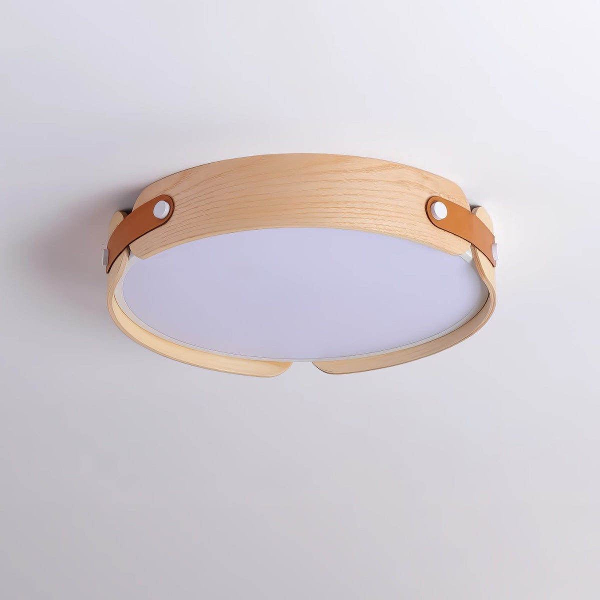 Edan zeitgenössische minimalistische Deckenleuchte aus Holz