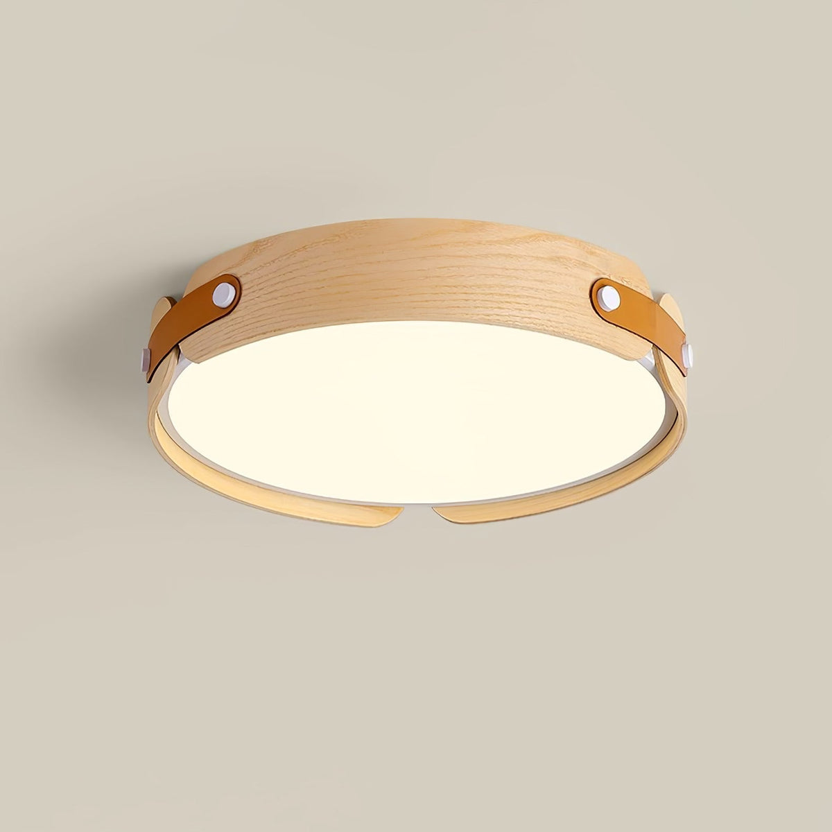 Edan zeitgenössische minimalistische Deckenleuchte aus Holz