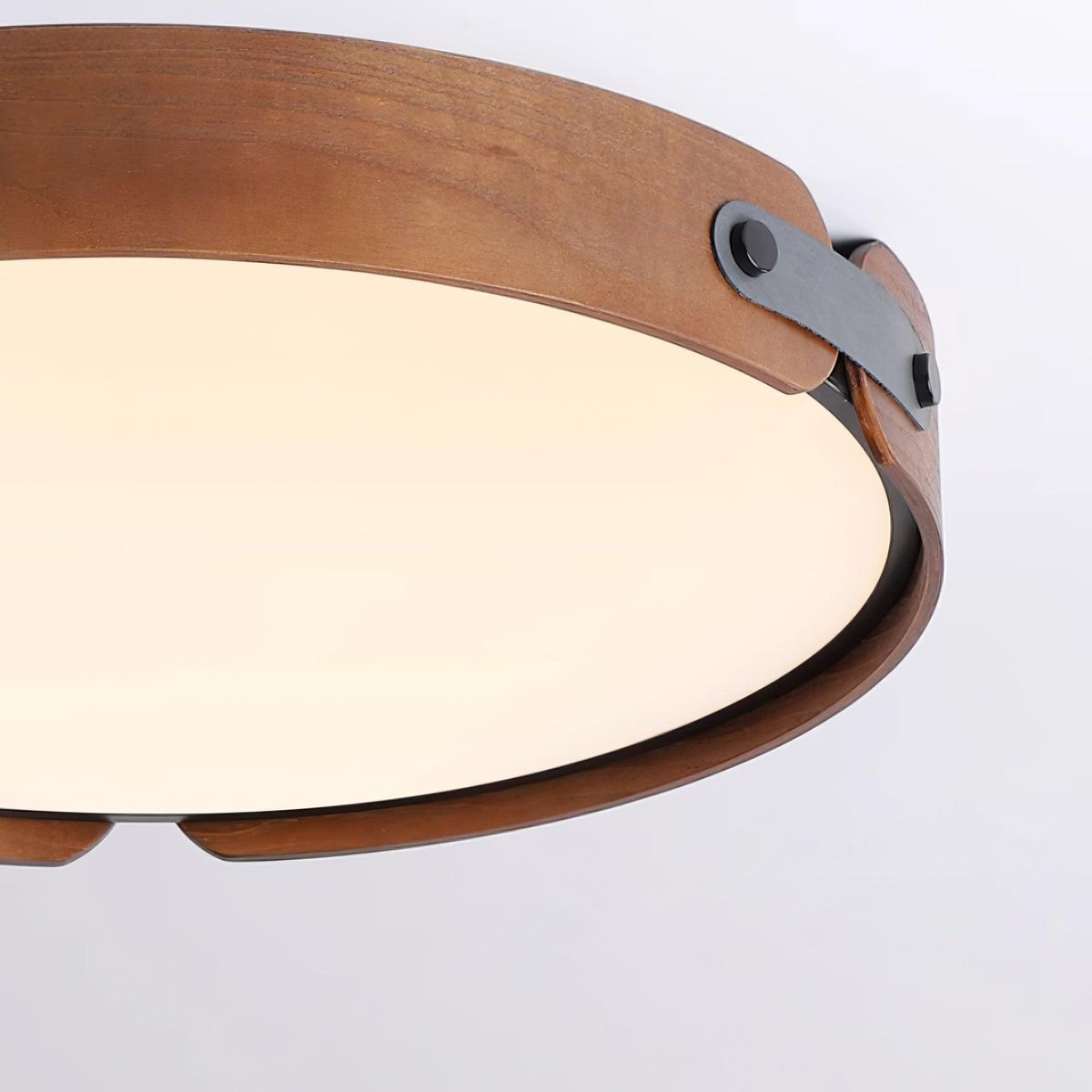 Edan zeitgenössische minimalistische Deckenleuchte aus Holz
