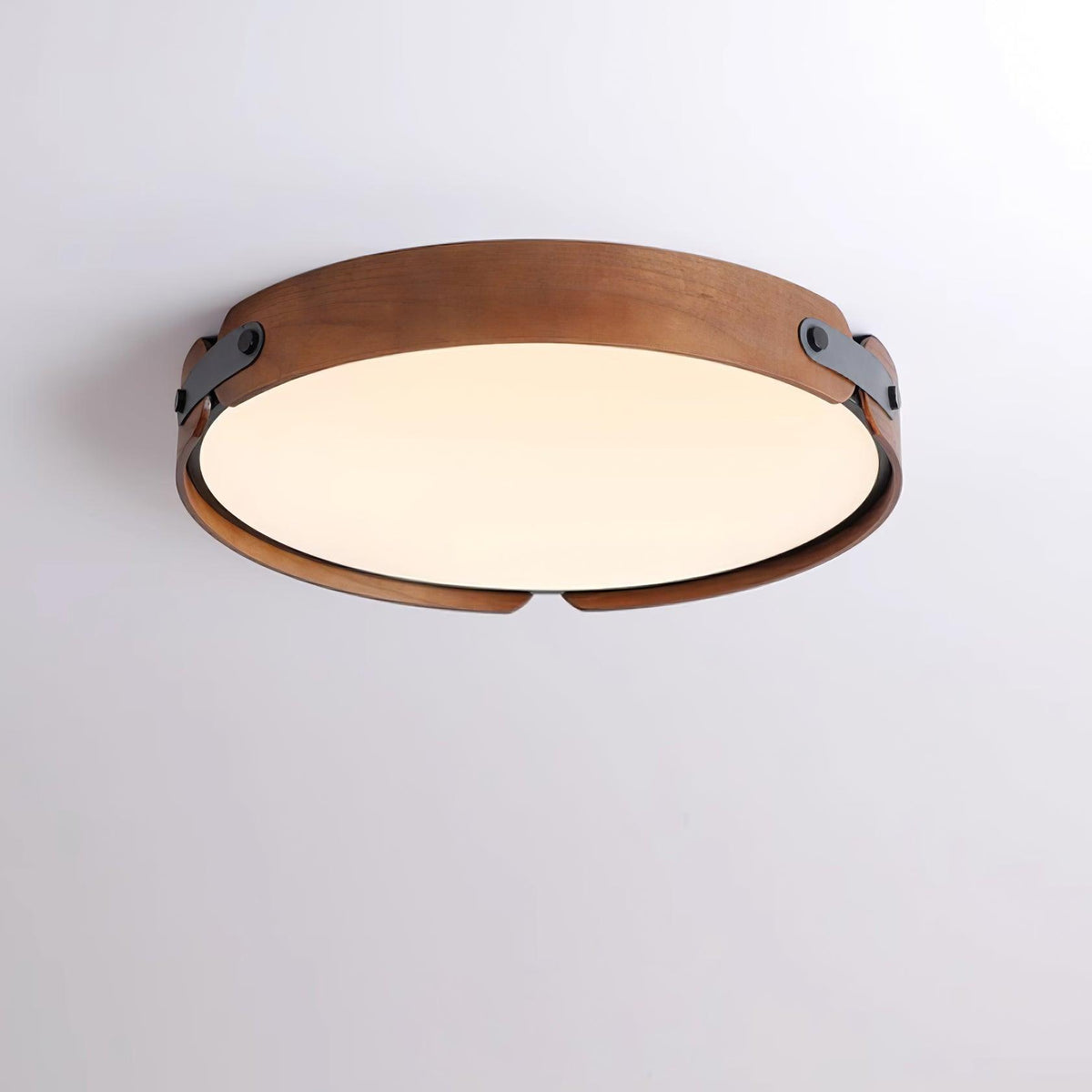 Edan zeitgenössische minimalistische Deckenleuchte aus Holz