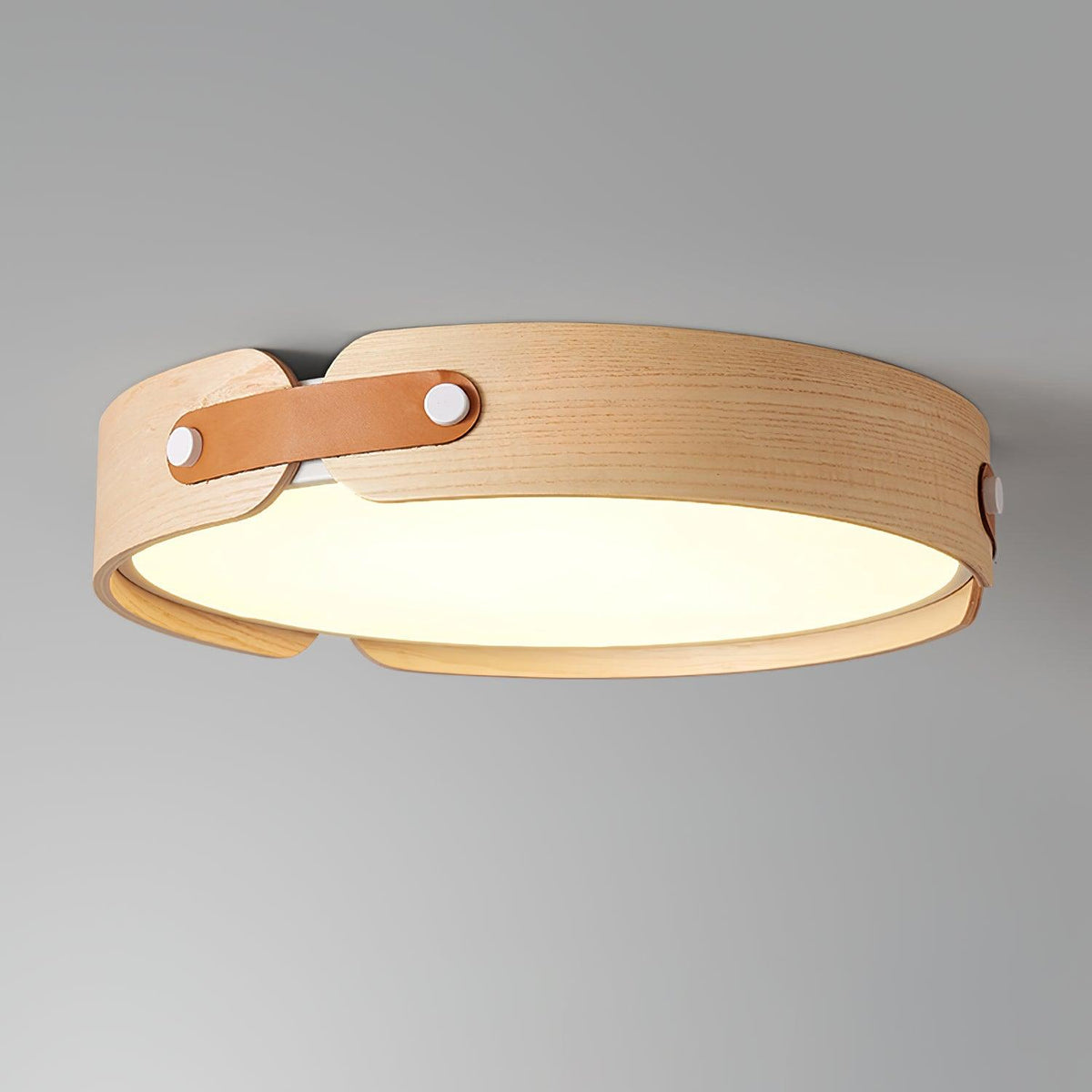 Edan zeitgenössische minimalistische Deckenleuchte aus Holz