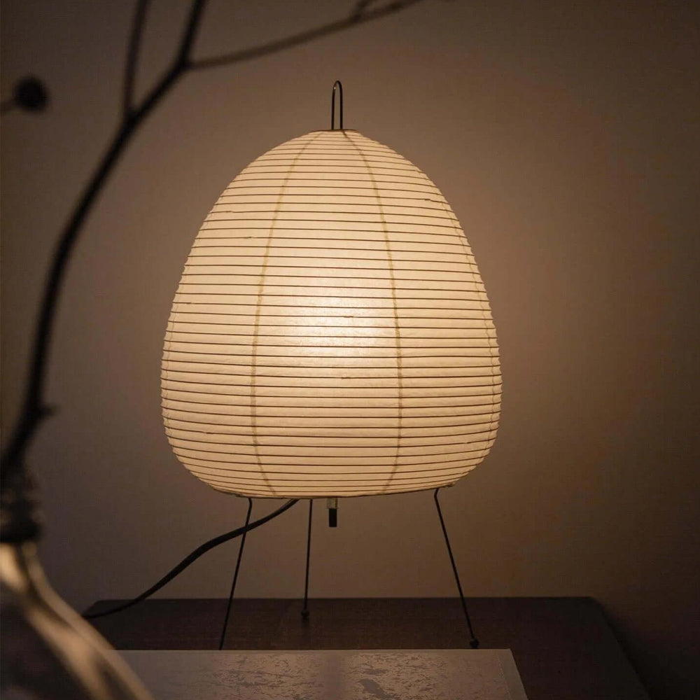 Tranquilux Tischleuchte japanisch inspiriert aus Papier