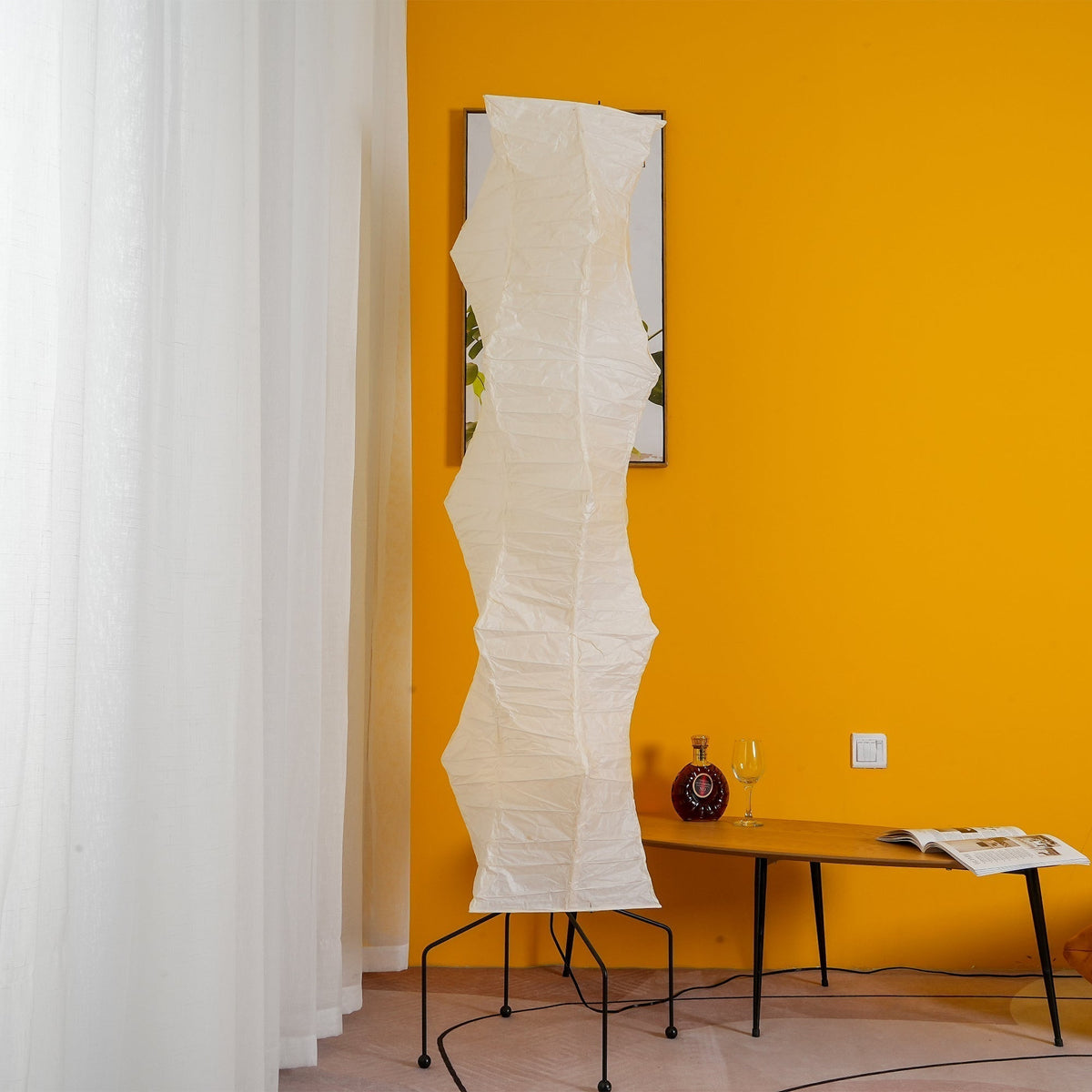 Krelix Papier-Stehleuchte skandinavischer Stil