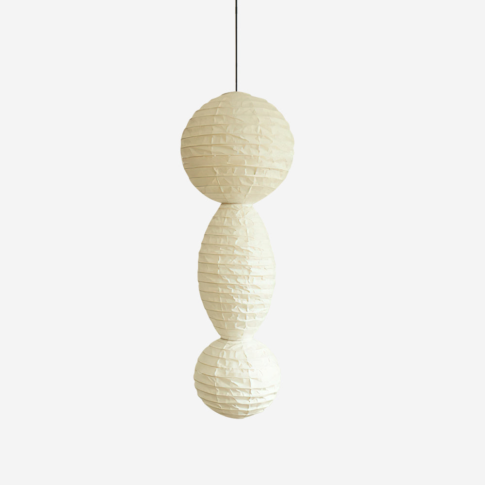 Nami Pendelleuchte Papierlaterne im Wabi-Sabi-Stil
