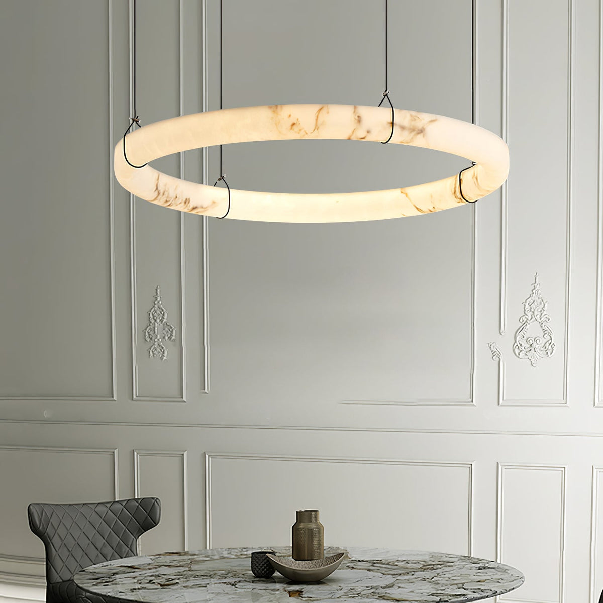 Avenisora zeitgenössische Pendelleuchte aus Alabaster