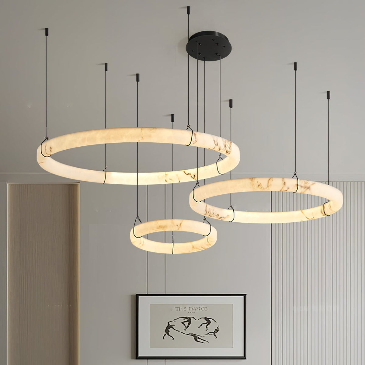 Avenisora zeitgenössische Pendelleuchte aus Alabaster