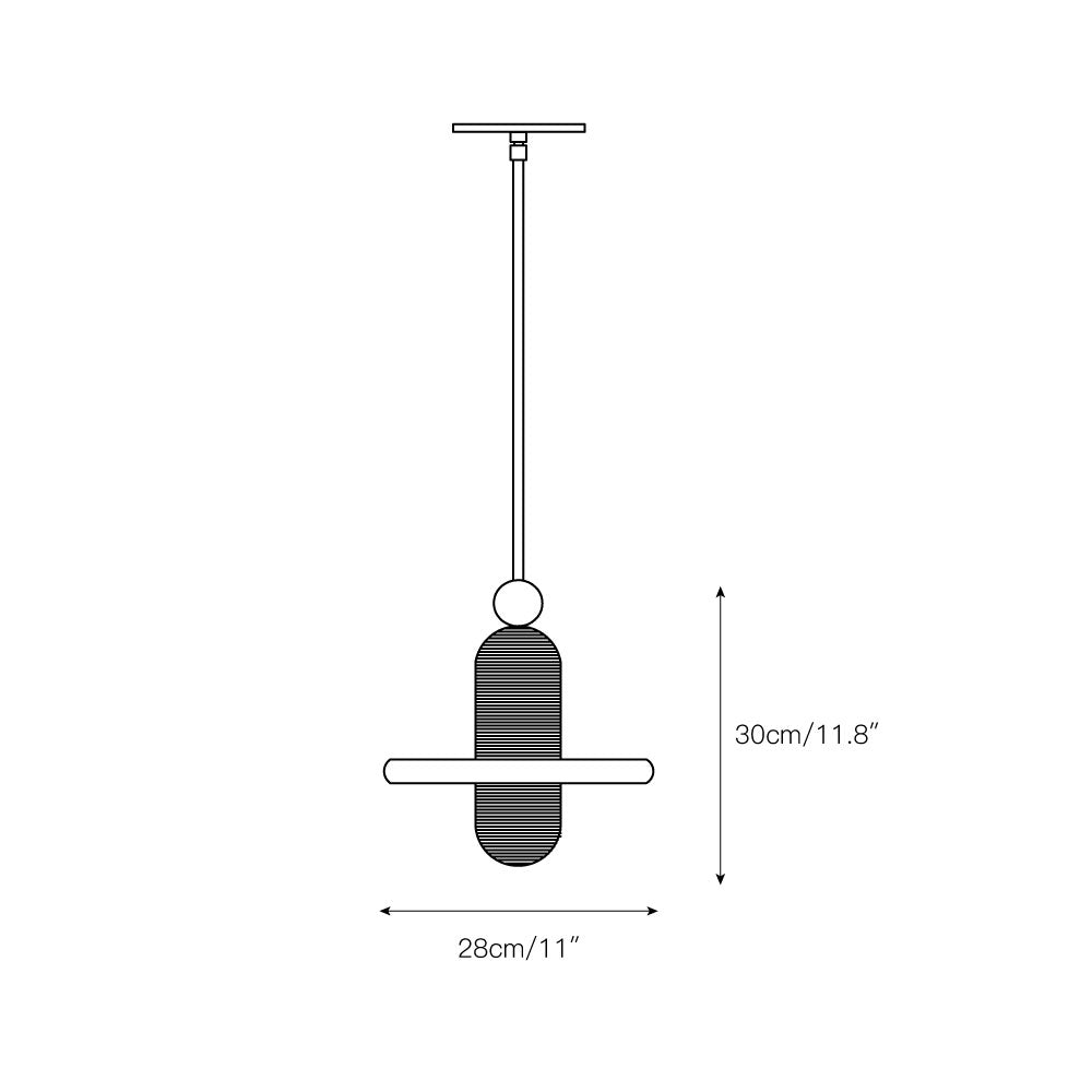 Ildvuvye Individual Creativity Comet Pendelleuchte