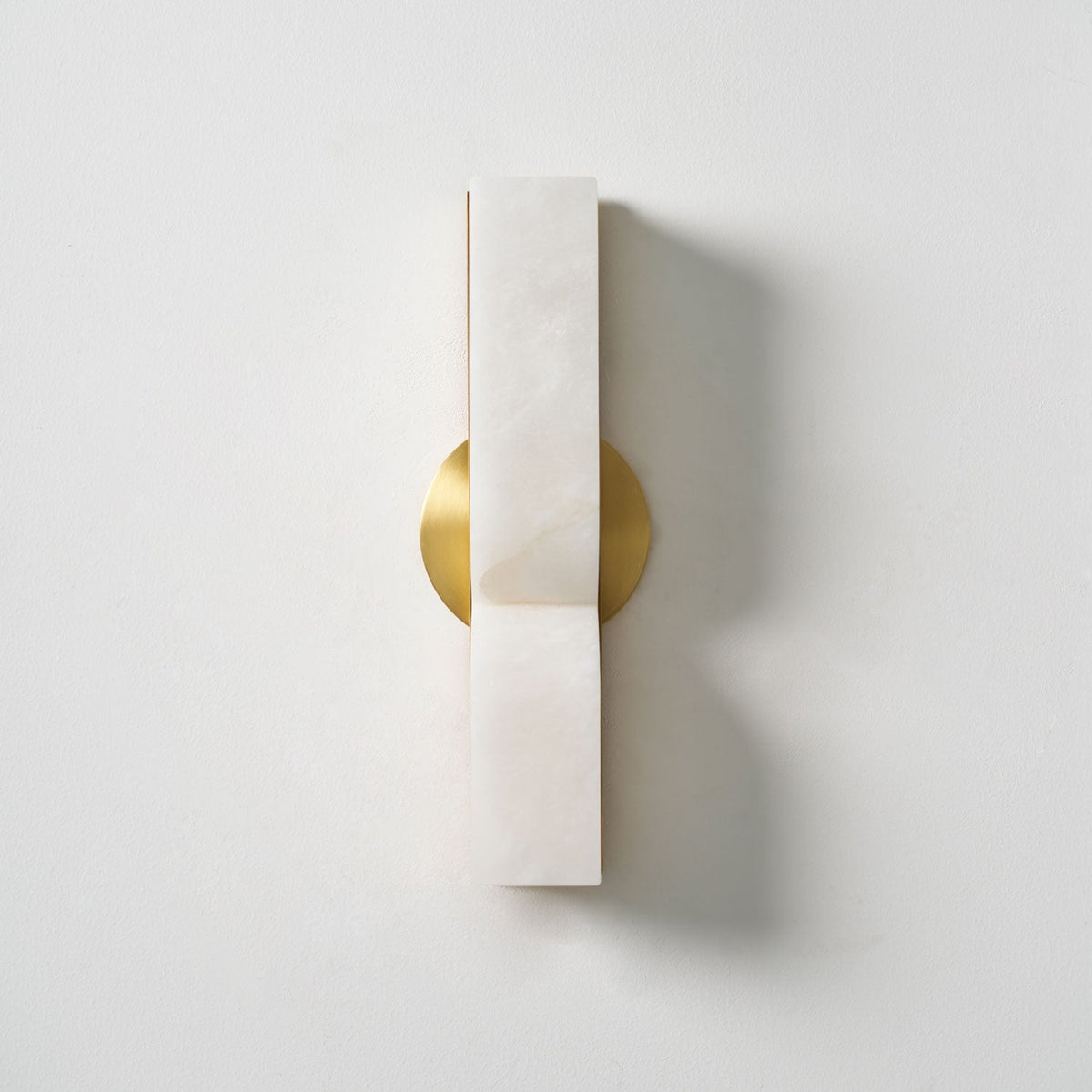 Niveelle Alabaster rechteckige Wandleuchte