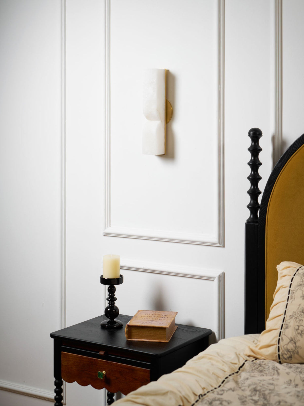 Niveelle Alabaster rechteckige Wandleuchte