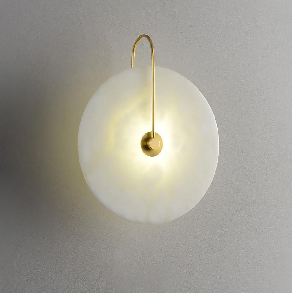 Albeenne Alabaster Kugel-Wandleuchte