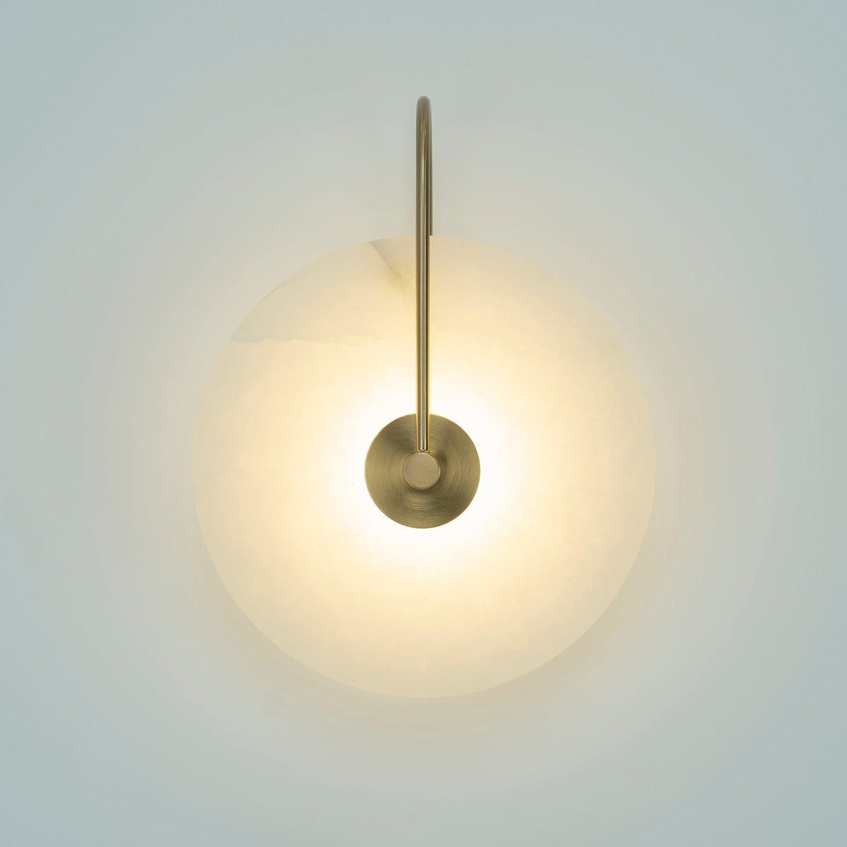 Albeenne Alabaster Kugel-Wandleuchte