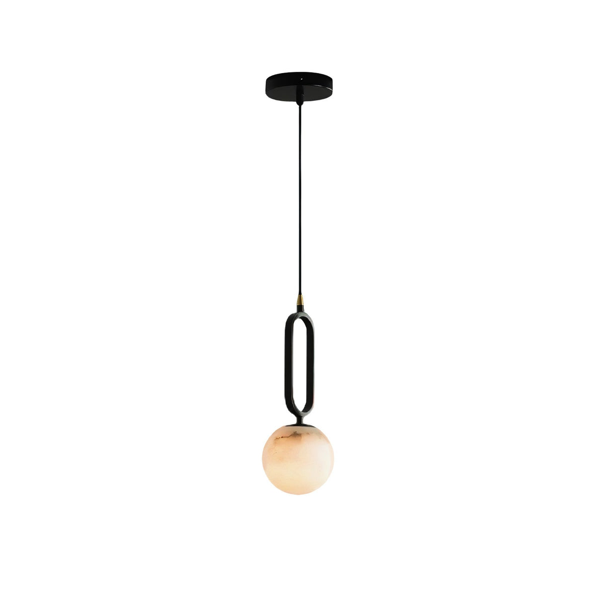 Gloruvyd Minimalistische Pendelleuchte aus Alabaster in Kugel