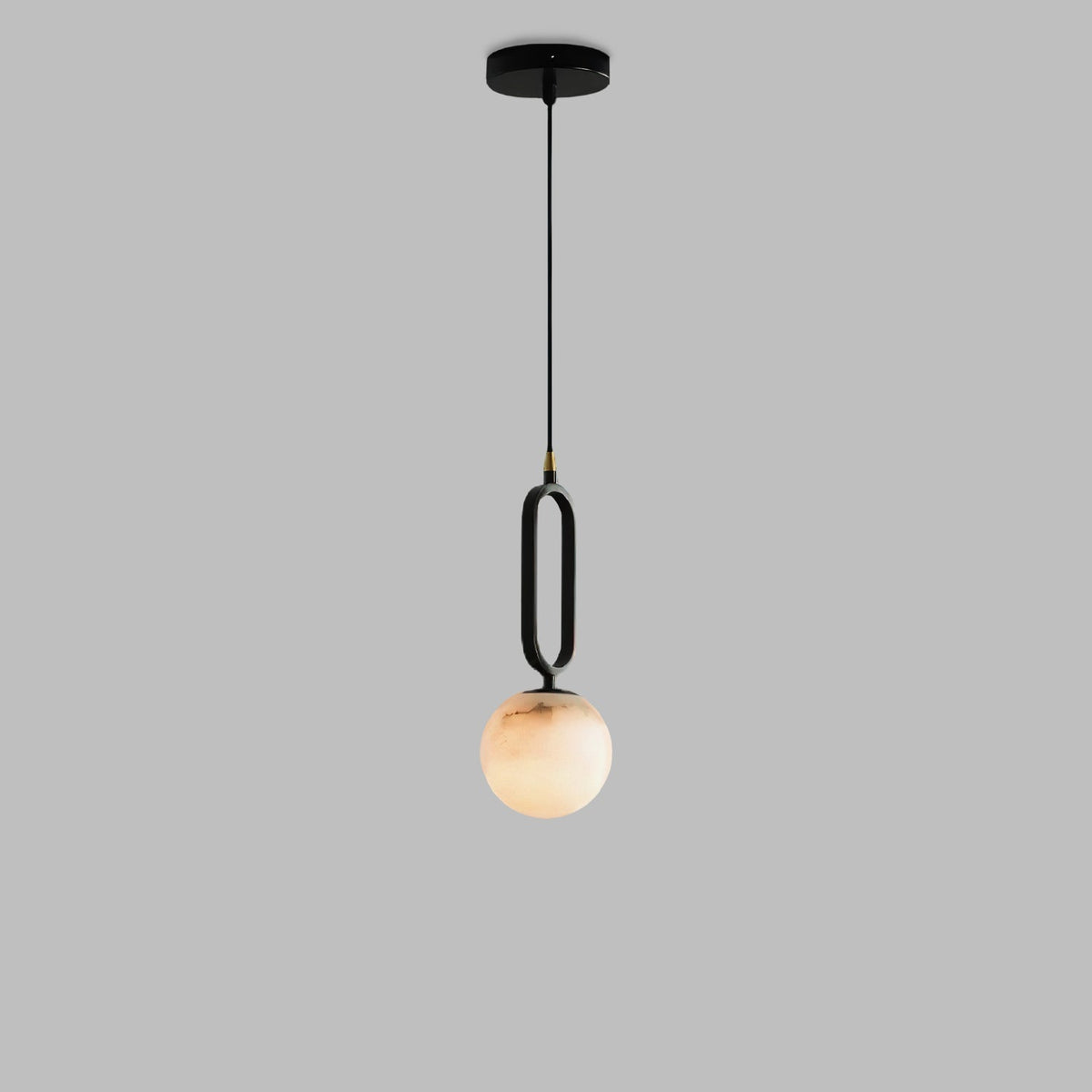 Gloruvyd Minimalistische Pendelleuchte aus Alabaster in Kugel