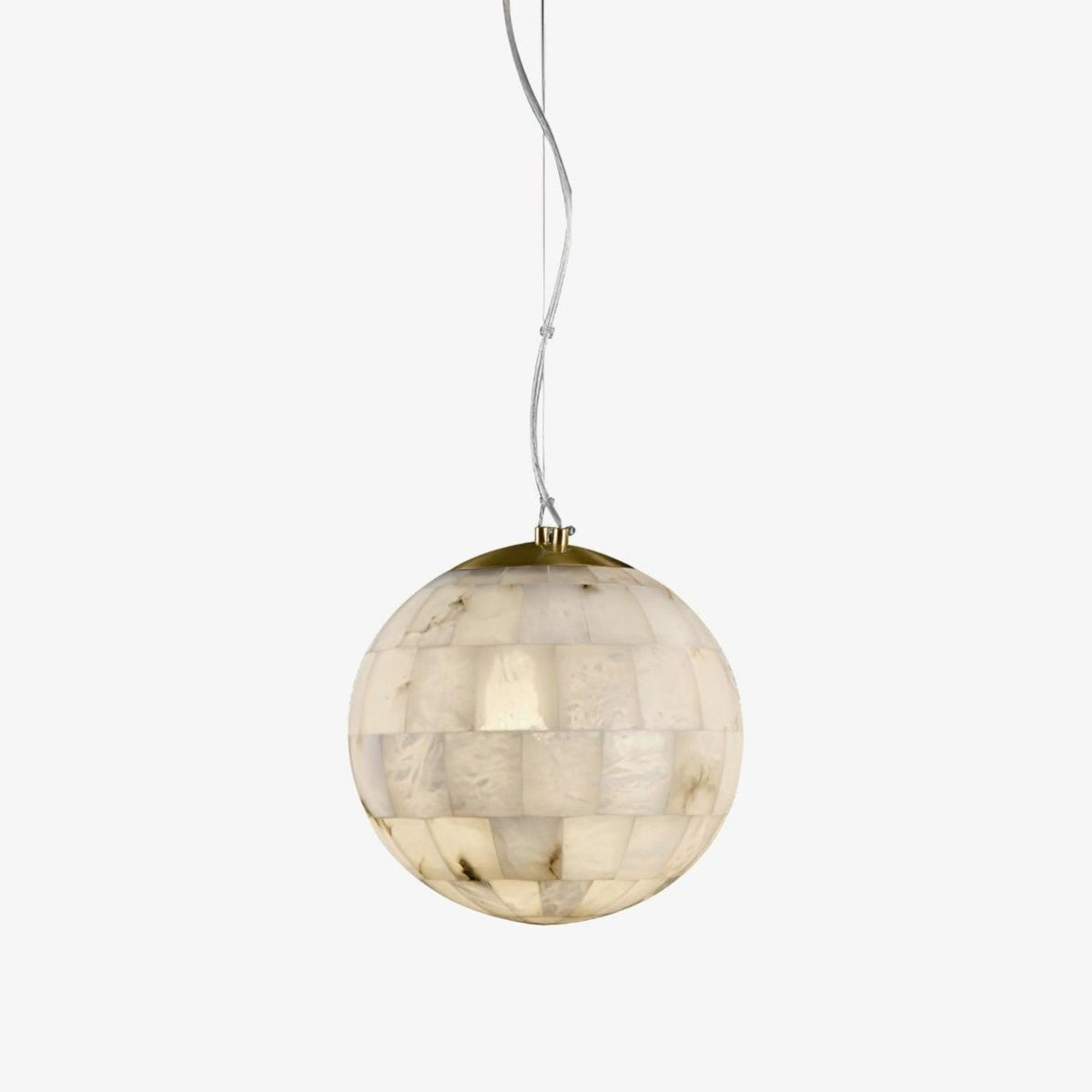 Amo Alabaster Pendelleuchte in Kugel