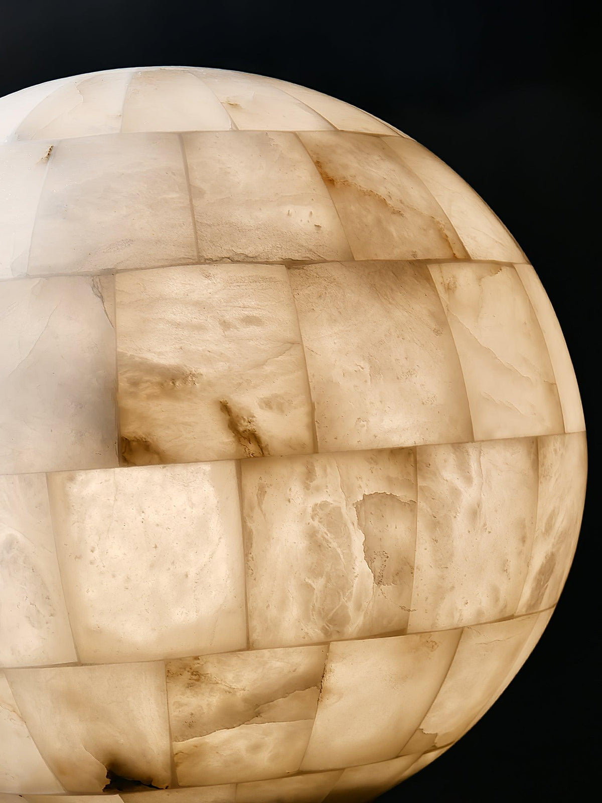 Amo Alabaster Pendelleuchte in Kugel