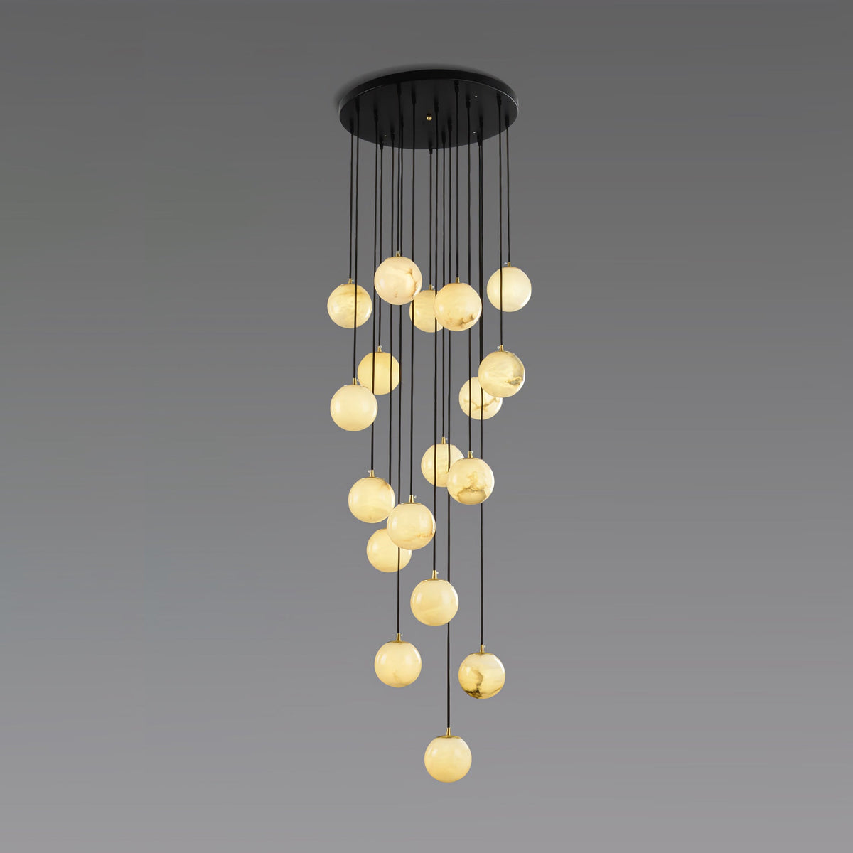 Taren Alabaster Kronleuchter Kugeln Cluster