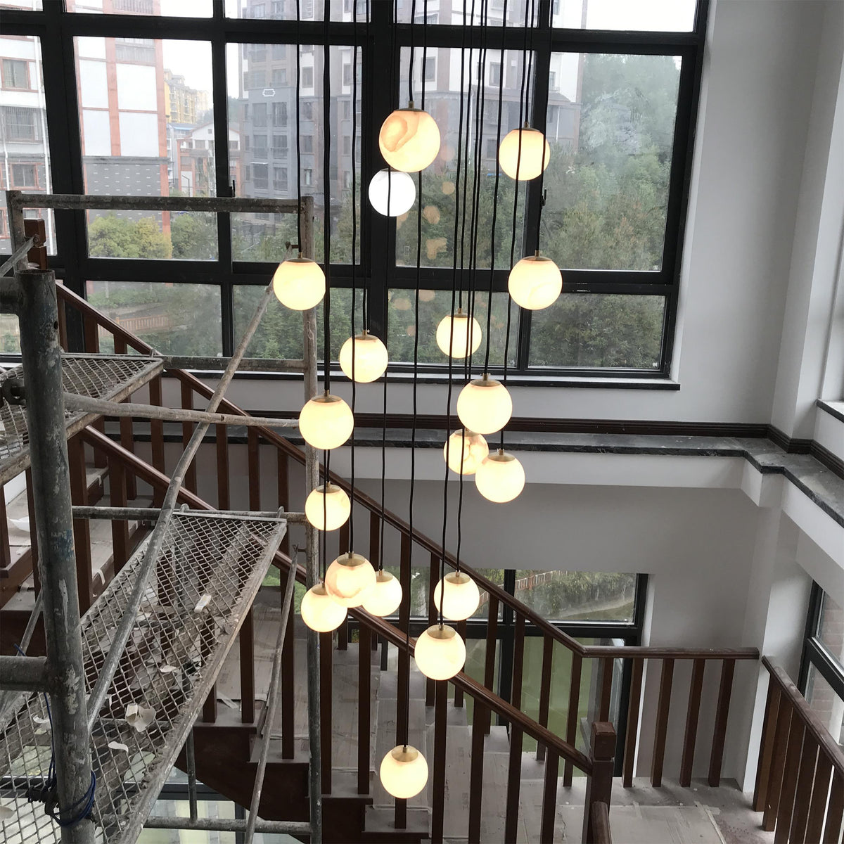 Taren Alabaster Kronleuchter Kugeln Cluster