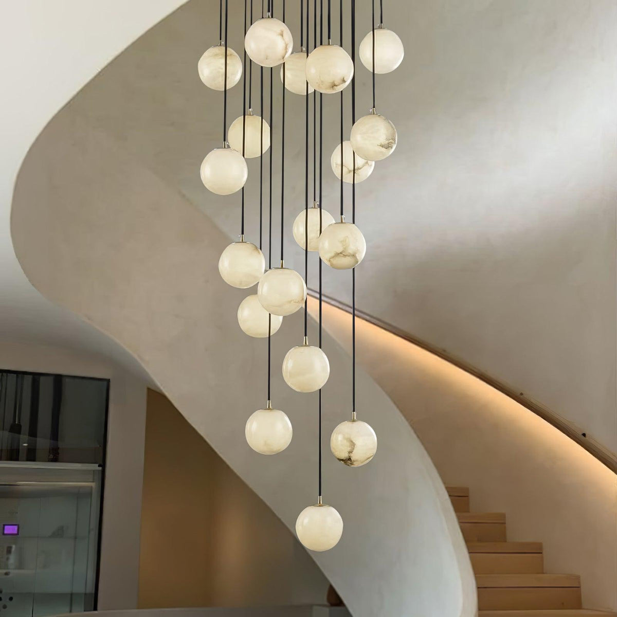 Sexta Alabaster Pendelleuchte Kronleuchter
