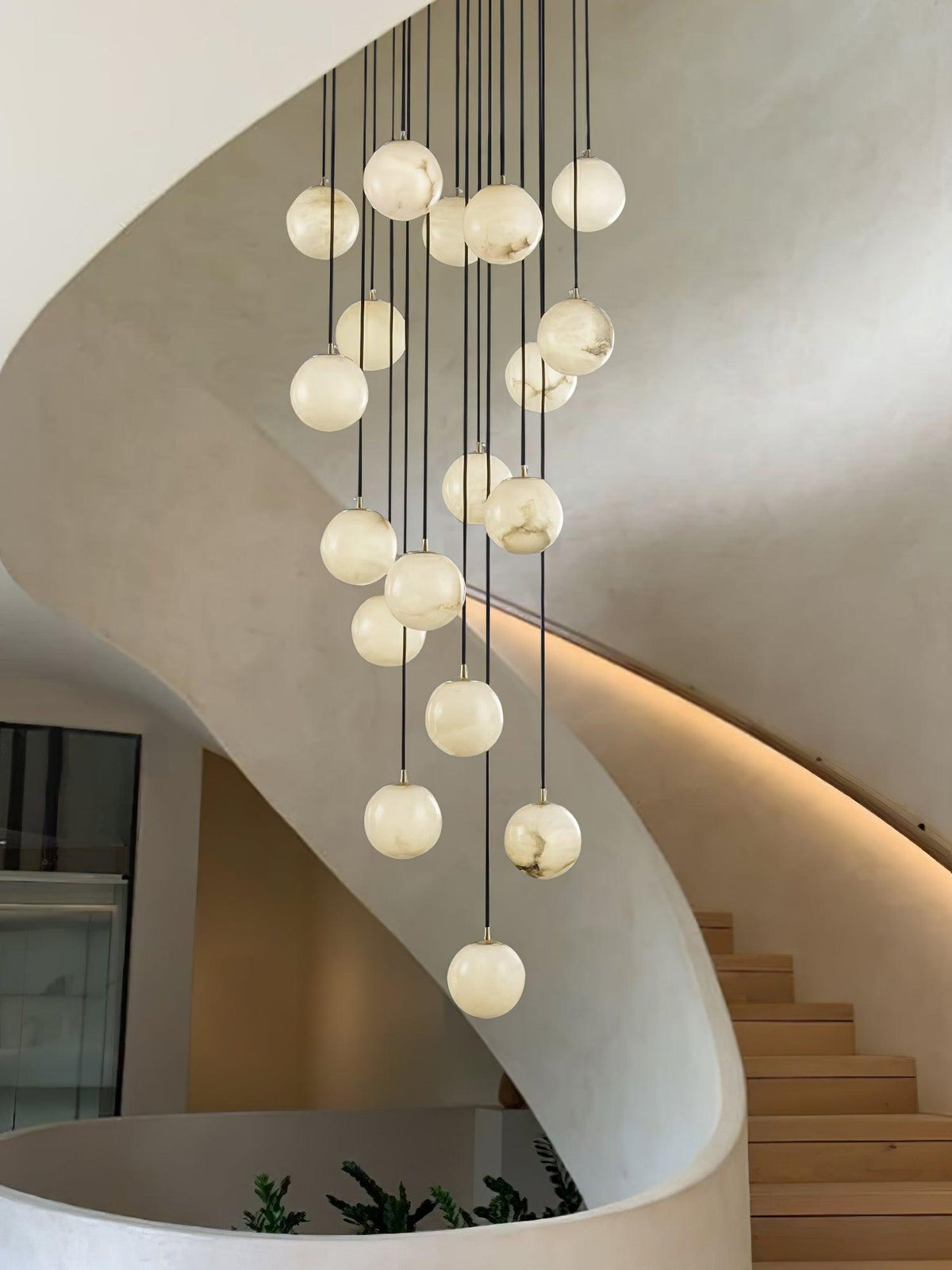 Sexta Alabaster Pendelleuchte Kronleuchter