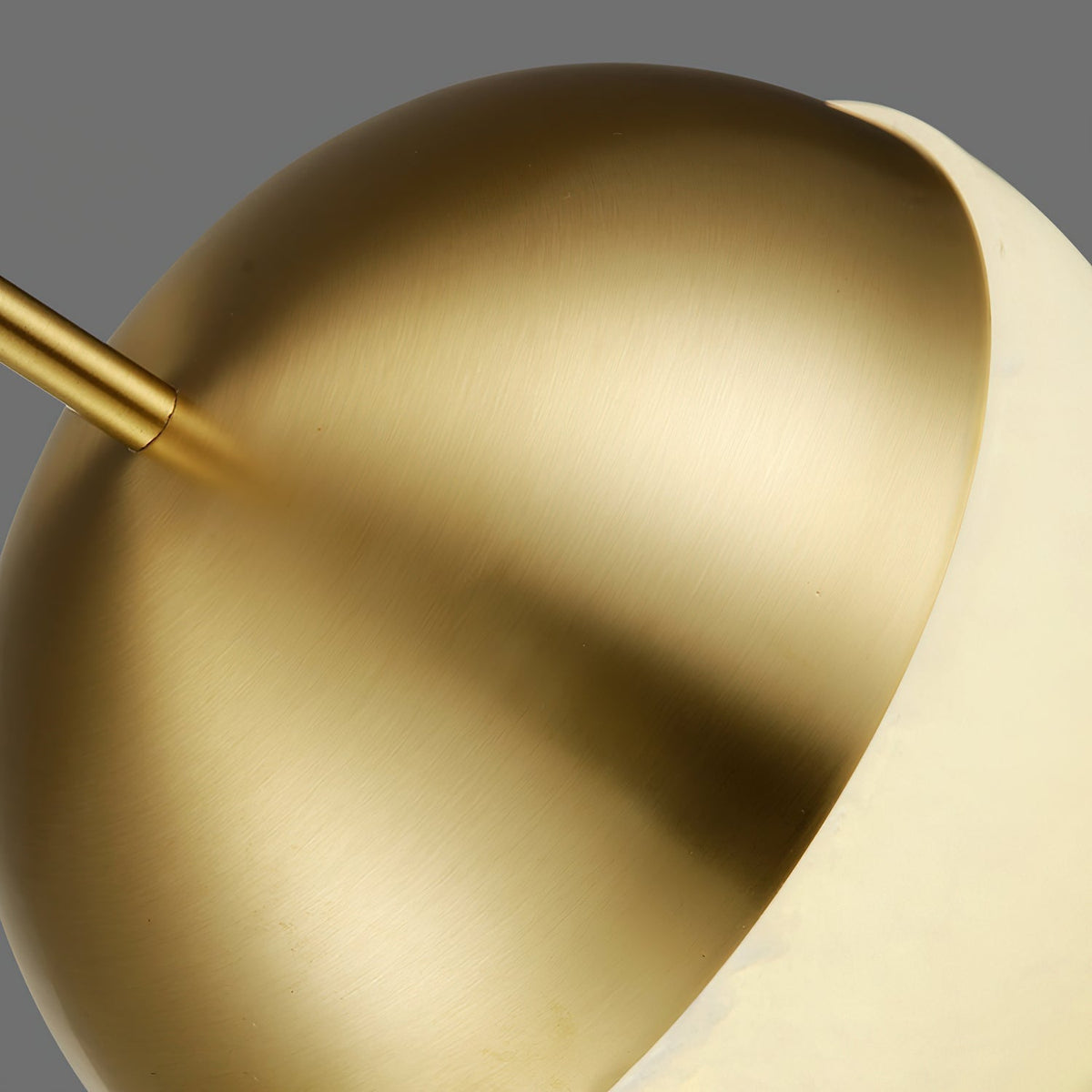 Himinuvye Alabaster Minimalistische Pendelleuchte aus Messing