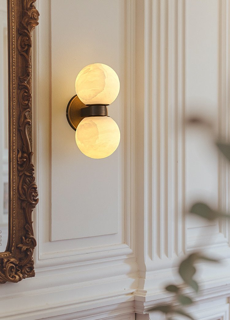 Lumenor Alabaster Celestia Orb Wandleuchte