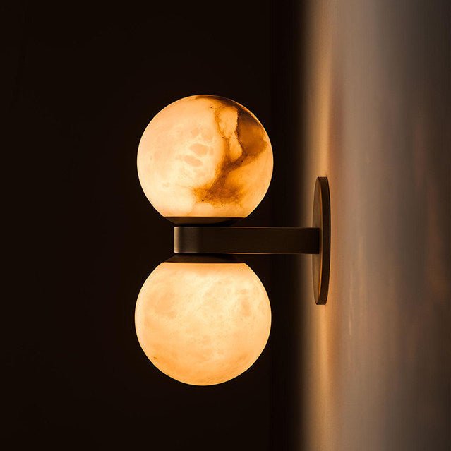 Lumenor Alabaster Celestia Orb Wandleuchte