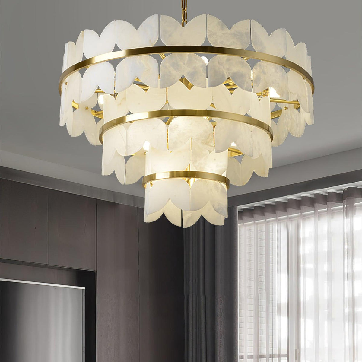Seraphina Vintage Alabaster Kronleuchter