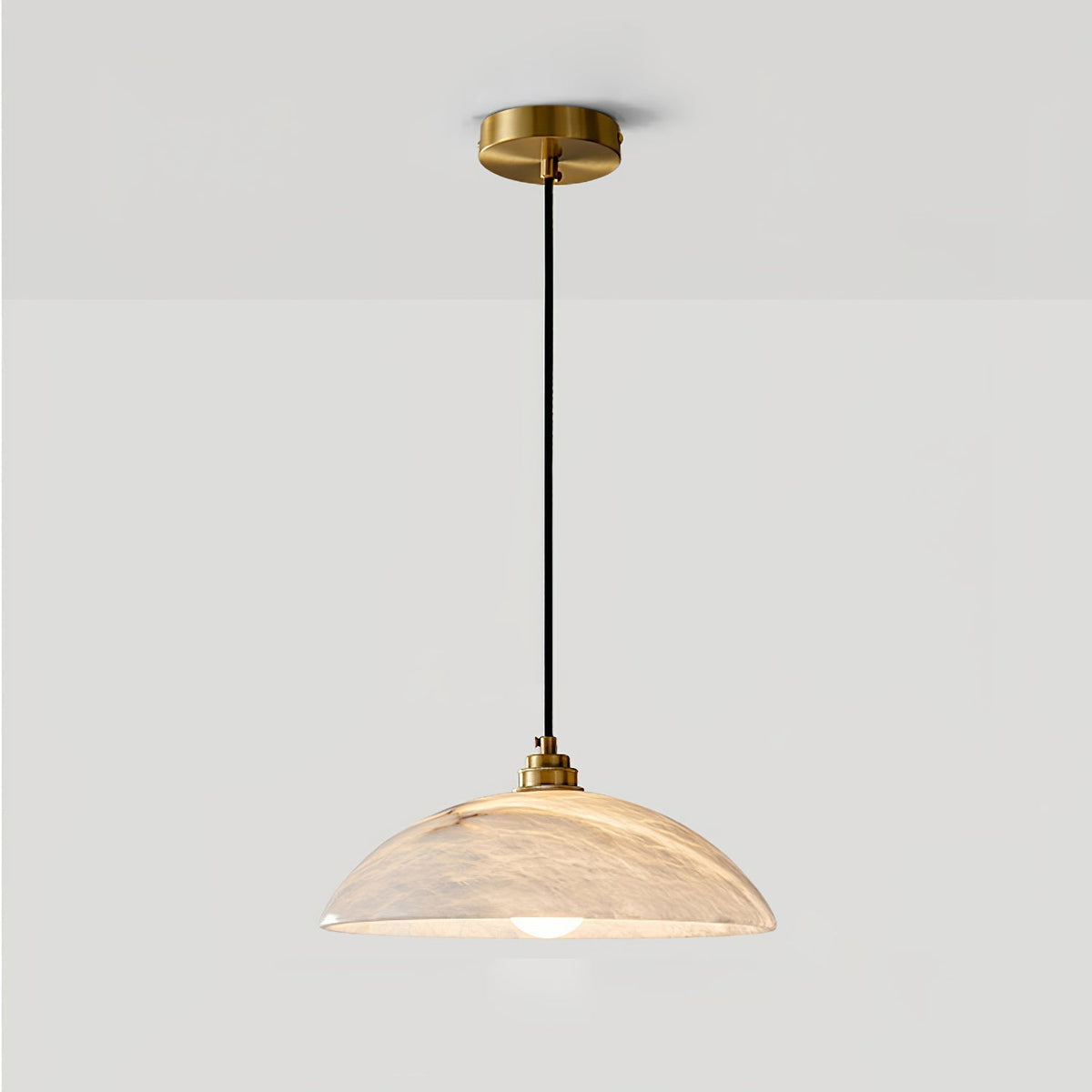 Warenol Minimalistische Alabaster-Pendelleuchte