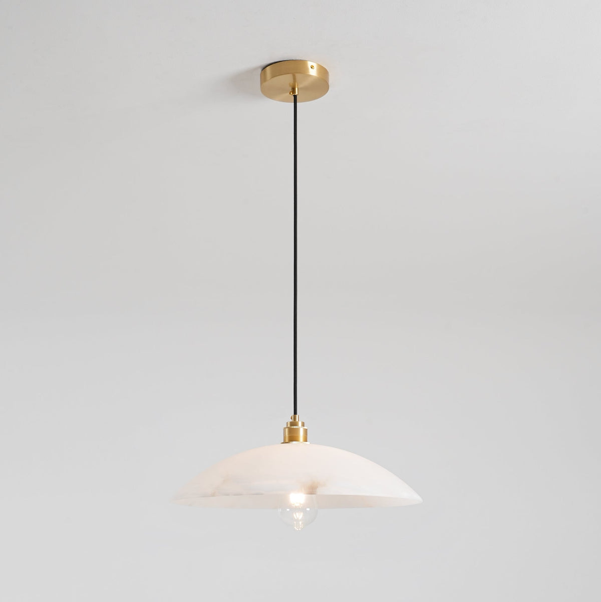 Warenol Minimalistische Alabaster-Pendelleuchte