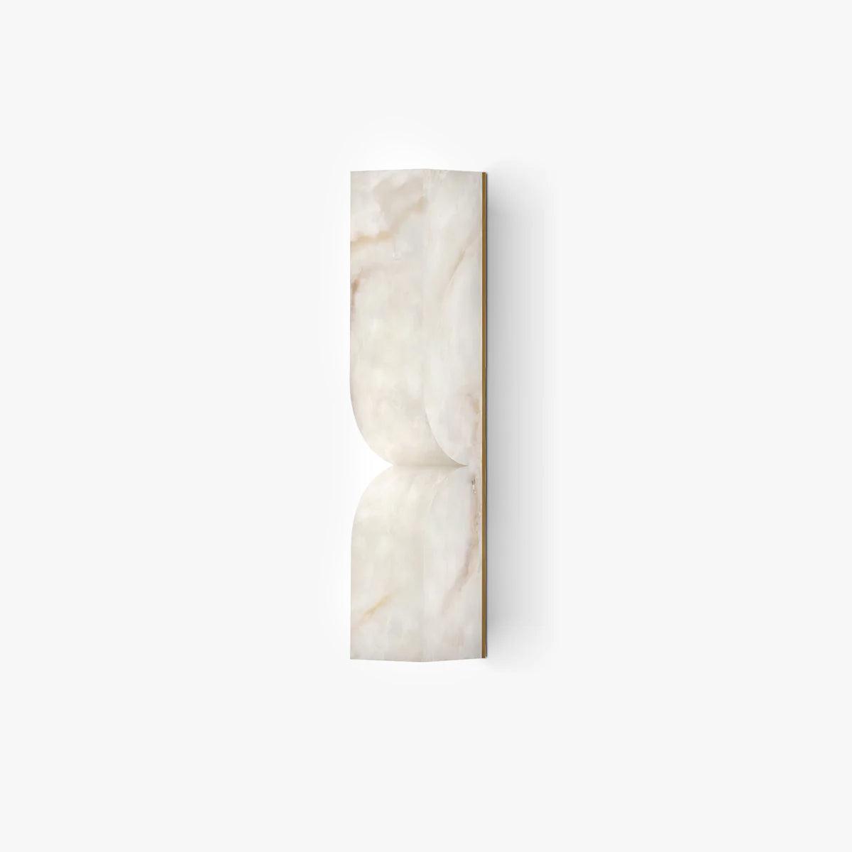 Niveelle Alabaster rechteckige Wandleuchte