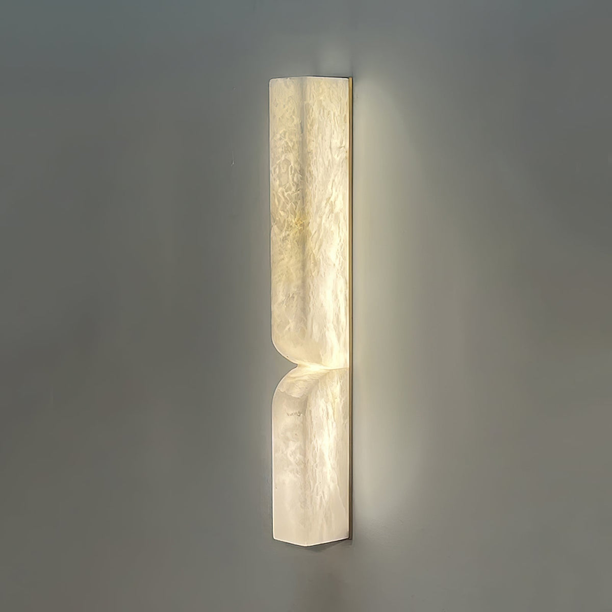 Niveelle Alabaster rechteckige Wandleuchte