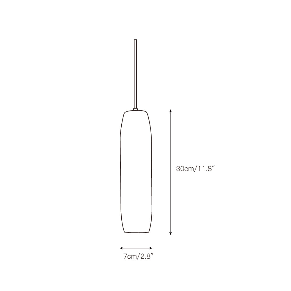 Orven Flute zeitgenössische minimalistische Alabaster-Pendelleuchte