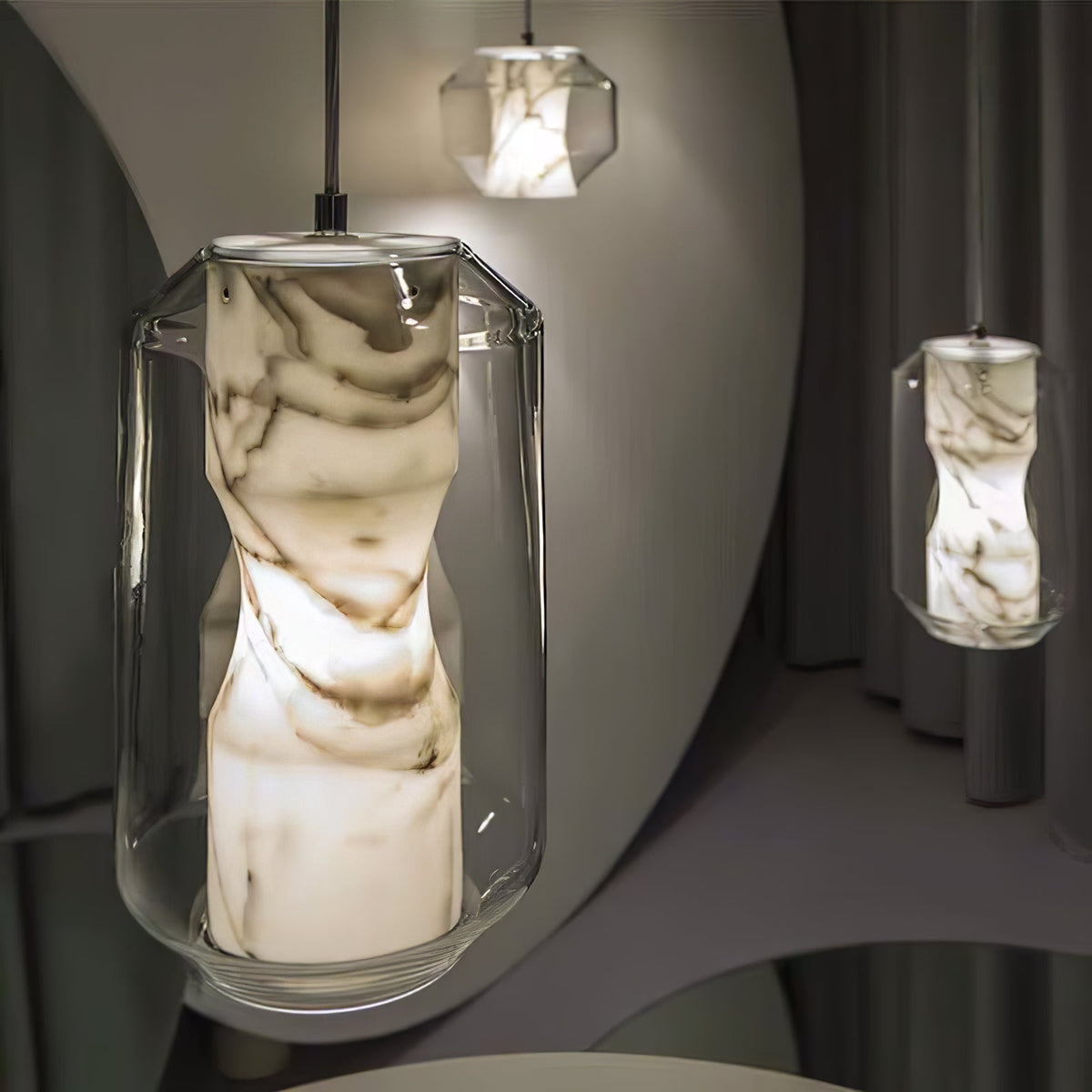 Aveneriella Alabaster Pendelleuchte