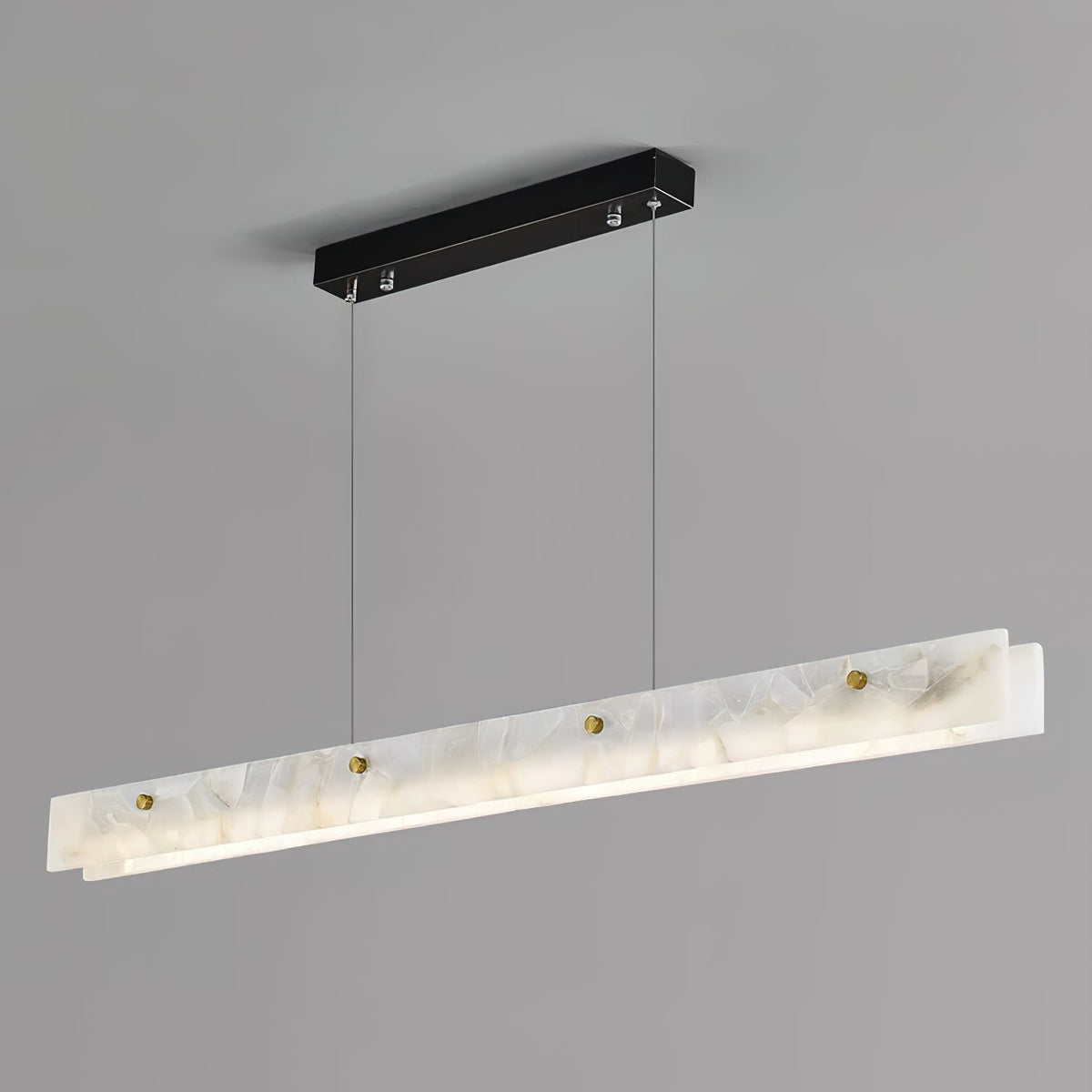 Vexor LED moderne lineare Pendelleuchte aus Alabaster