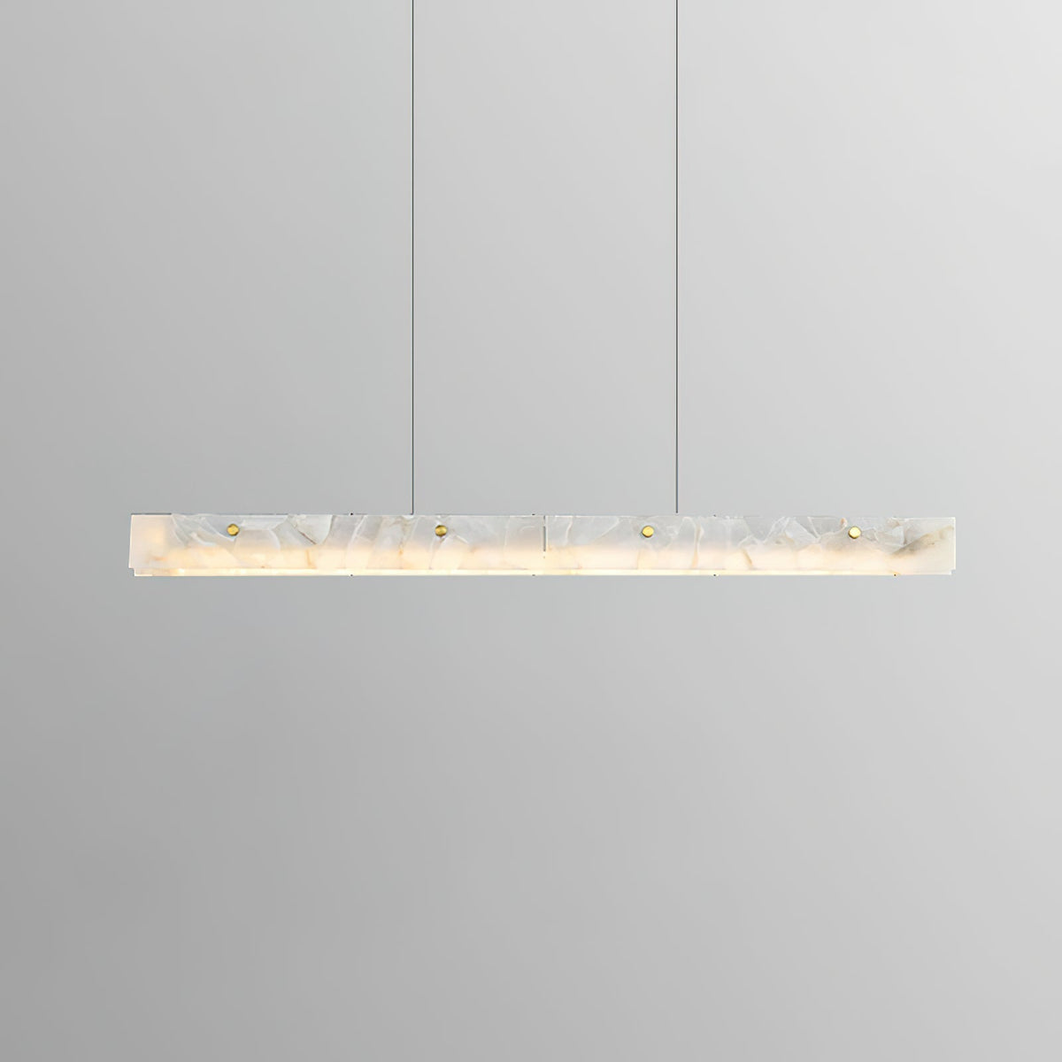 Vexor LED moderne lineare Pendelleuchte aus Alabaster