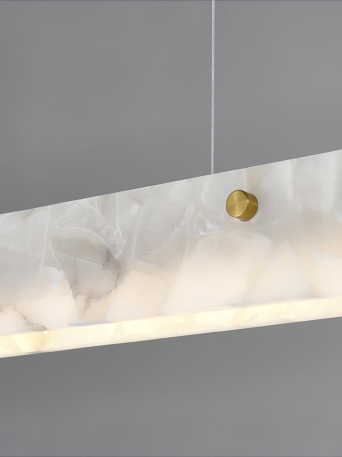 Vexor LED moderne lineare Pendelleuchte aus Alabaster