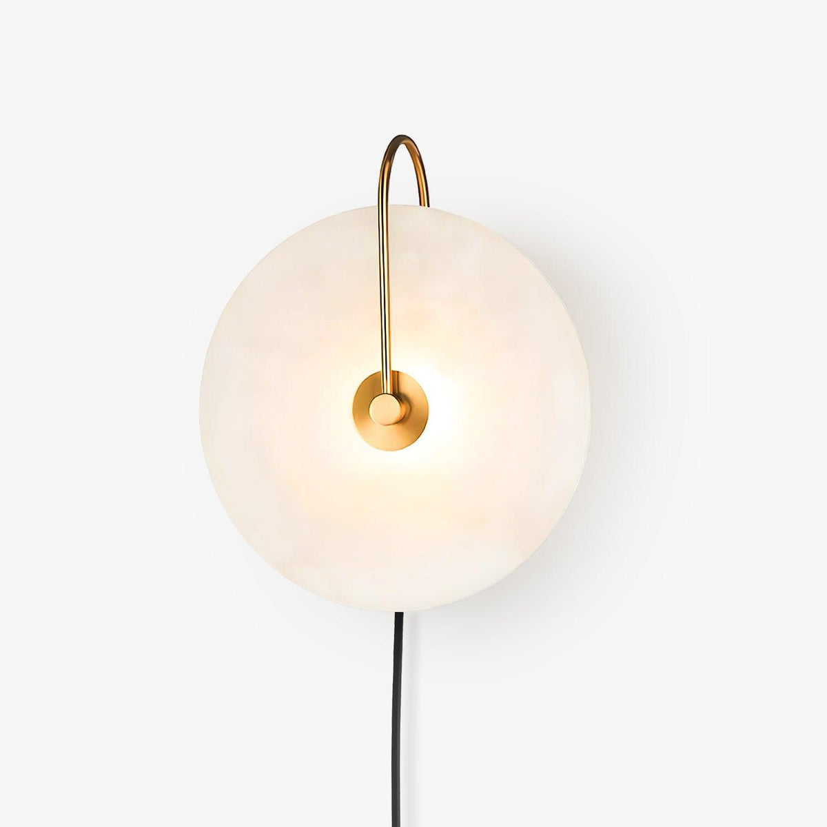 Albeaine Alabaster Pendelleuchte in Kugel-Form mit Stecker | Wandleuchte