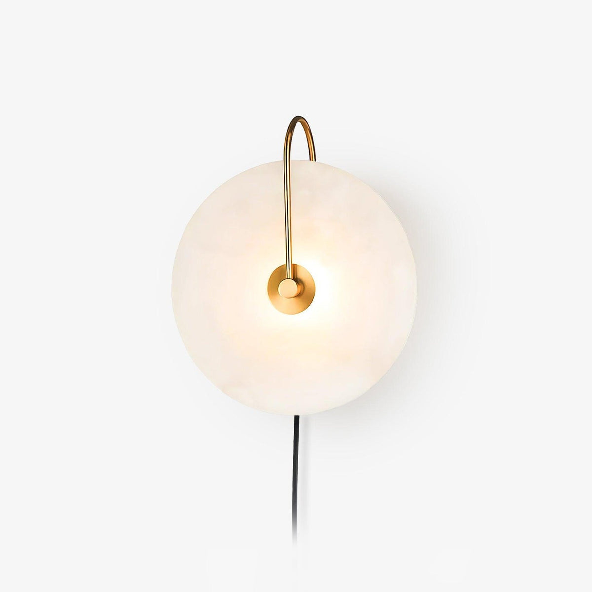 Albeaine Alabaster Pendelleuchte in Kugel-Form mit Stecker | Wandleuchte