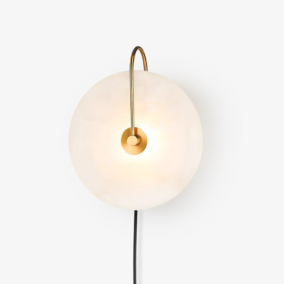 Albeaine Alabaster Pendelleuchte in Kugel-Form mit Stecker | Wandleuchte