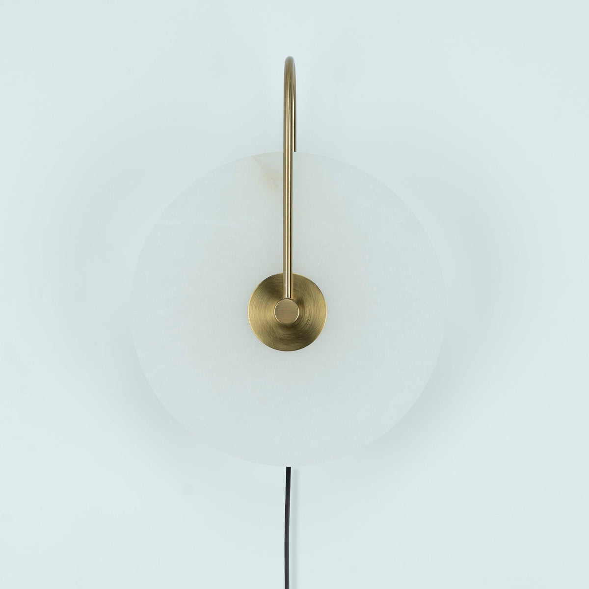 Albeaine Alabaster Pendelleuchte in Kugel-Form mit Stecker | Wandleuchte
