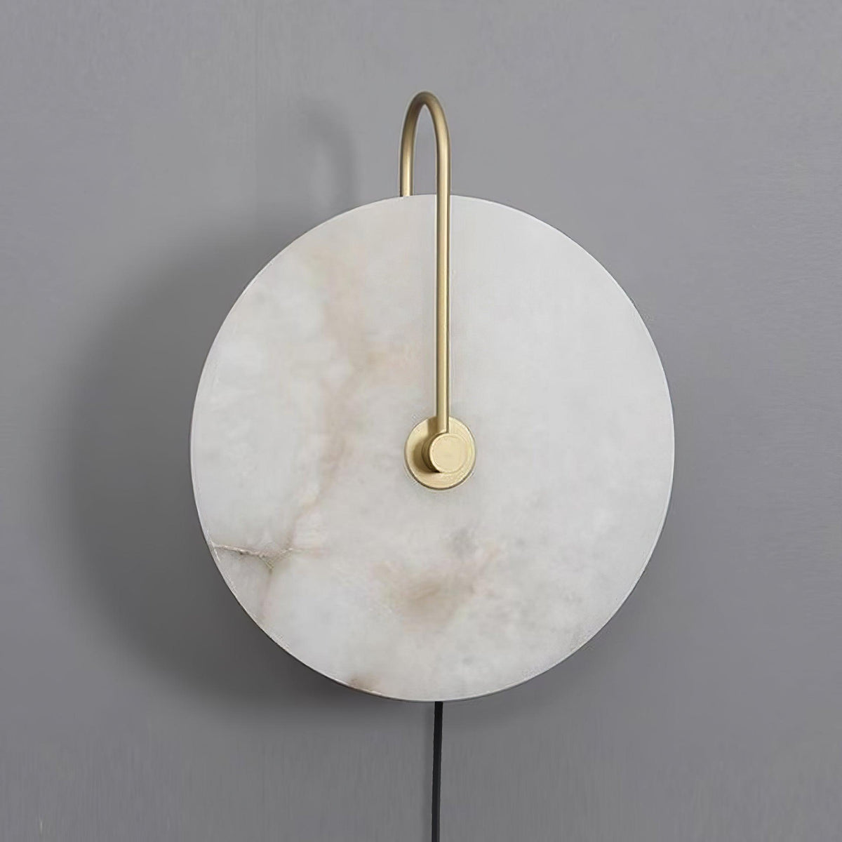 Albeaine Alabaster Pendelleuchte in Kugel-Form mit Stecker | Wandleuchte
