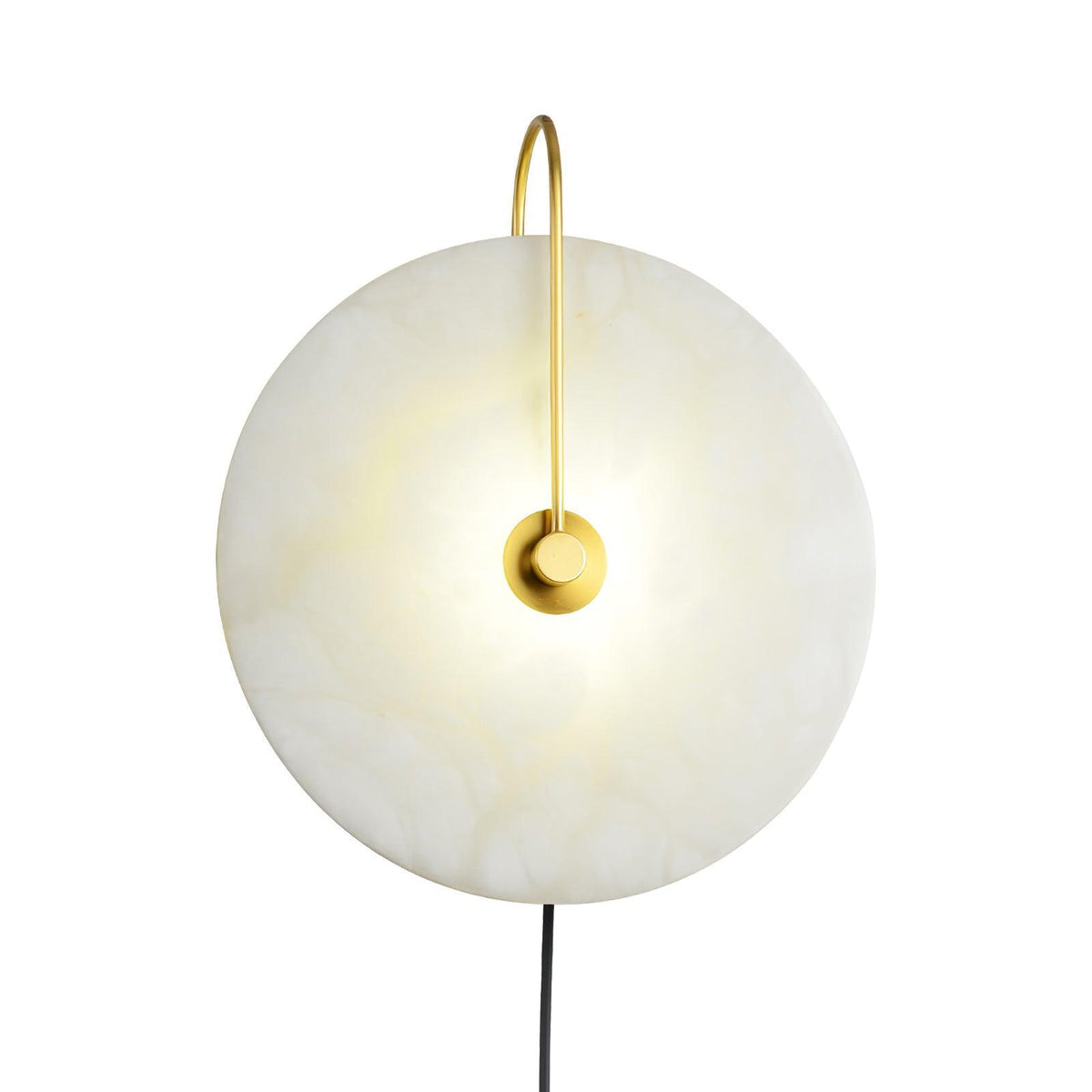 Albeaine Alabaster Pendelleuchte in Kugel-Form mit Stecker | Wandleuchte