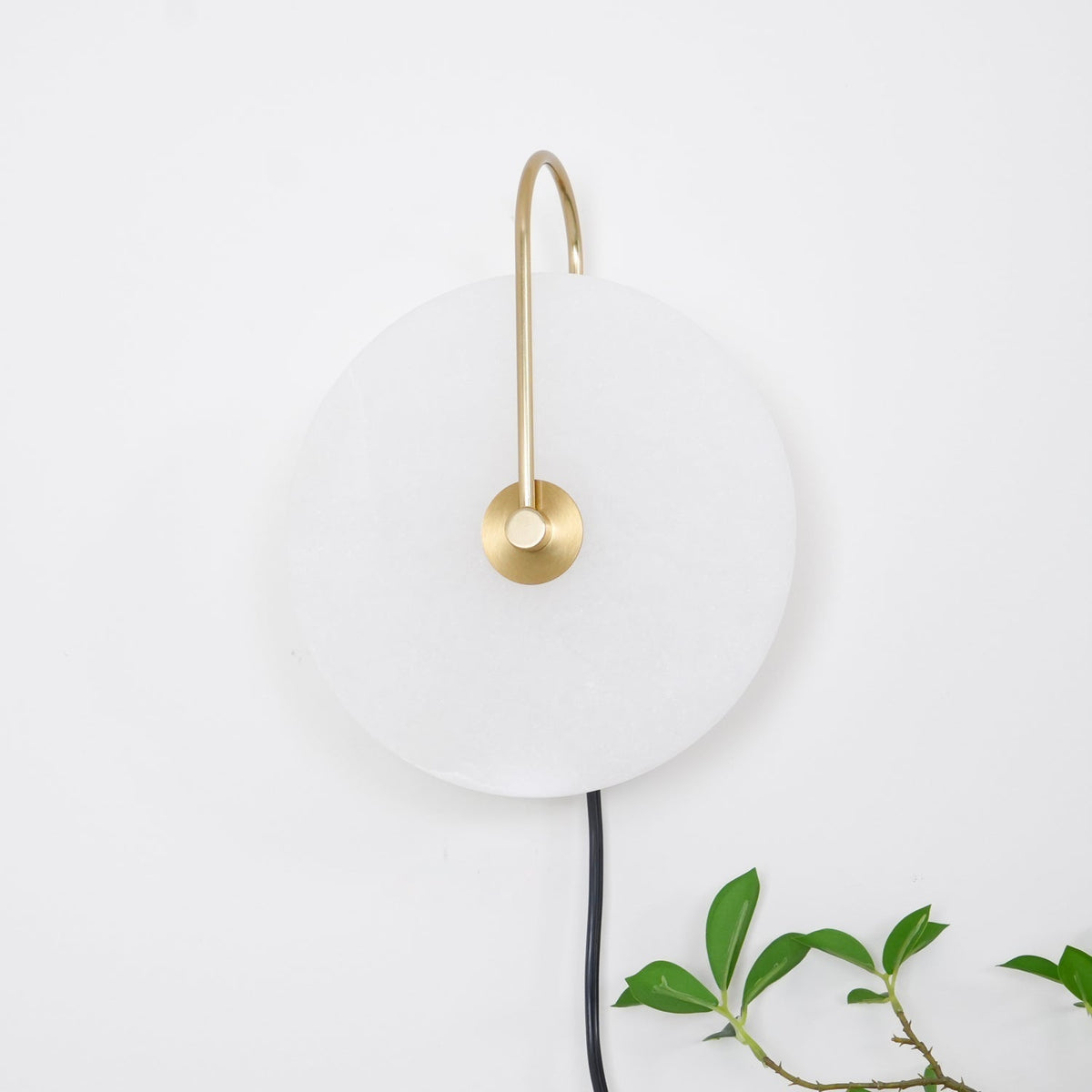 Albeaine Alabaster Pendelleuchte in Kugel-Form mit Stecker | Wandleuchte